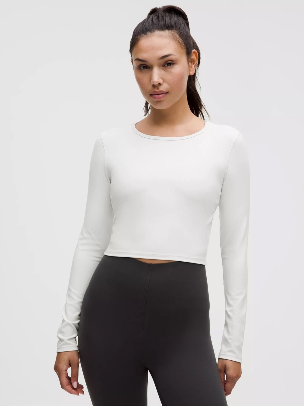 NWT Lululemon Wunder Train Cropped Long-Sleeve Shirt